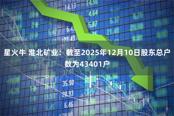 星火牛 淮北矿业：截至2025年12月10日股东总户数为43401户